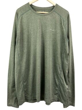 Eddie Bauer Freedry Long Sleeve Green Shirt Size TXL
